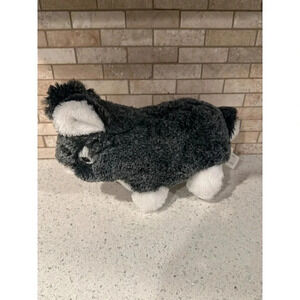 Sweet gray and white plush bunny rabbit Animal Adventure‎ b38